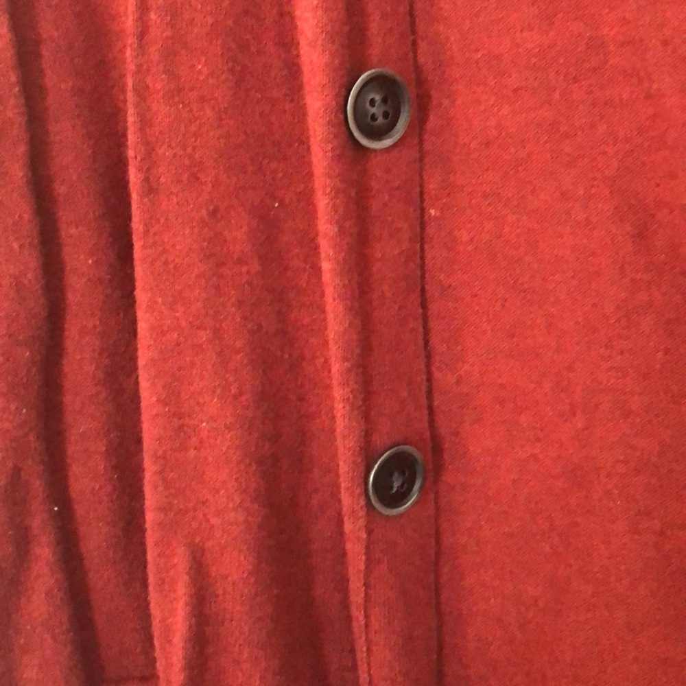Men’s burnt orange cardigan - Picture 2 of 3